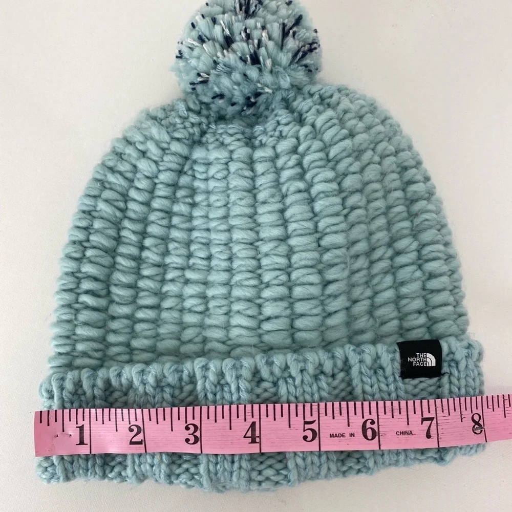 The North Face Kids Beanie Hat Baby Blue Junior Kids One Size Winter Hat